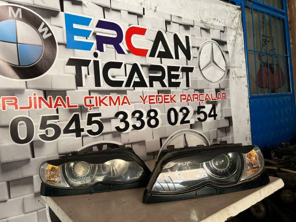 BMW E46 SEDAN ORJİNAL BEBEKYÜZ FAR TAKIMI XENON MERCEKLİ - ERCAN TİCARET yedek parça