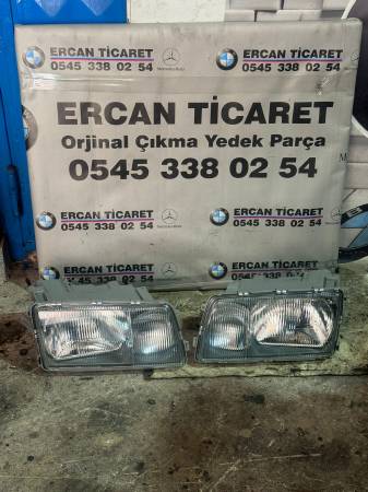 MERCEDES W126 SIFIR DEPO MARKA SAĞ FAR SOL FAR 1268208961 - ERCAN TİCARET yedek parça